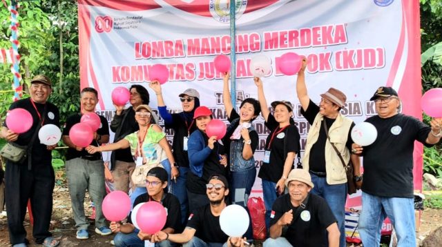 Komunitas Jurnalis Depok Rayakan Hari Kemerdekaan RI Ke-80 Dengan Lomba Mancing